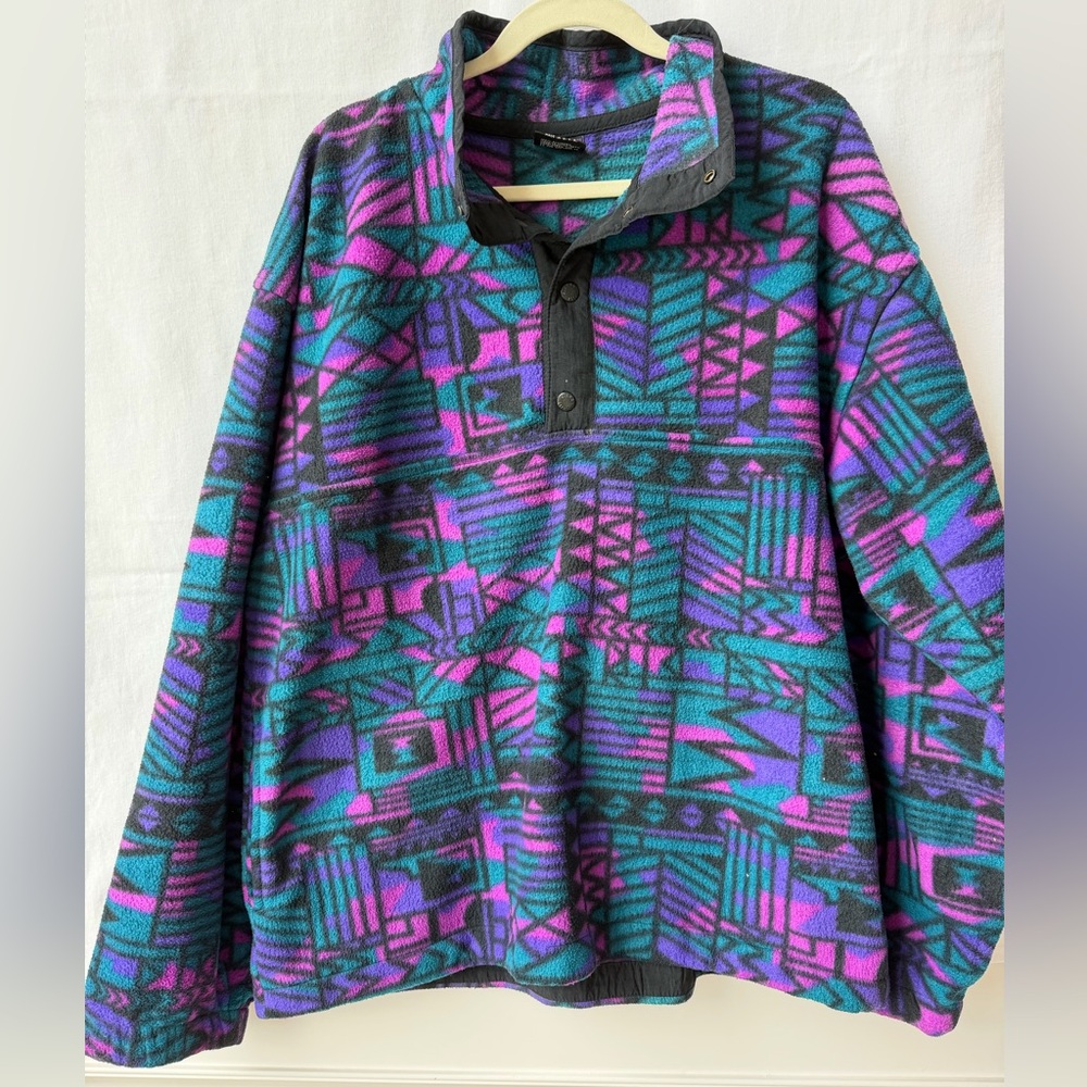 White Sierra Fleece Quarter Zip Size XLarge